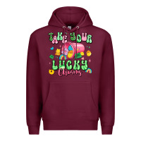 Burgundy take your lucky charms st patricks Premium Hoodie - Artiststas