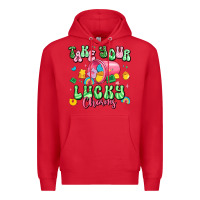 Red take your lucky charms st patricks Premium Hoodie - Artiststas