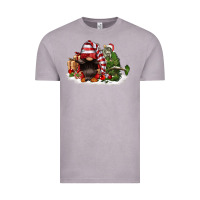 Vintage Zinc christmas gnome and tree Vintage Tee - FaDigitalArtStudio