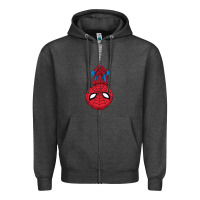 Charcoal Heather the spider kids cartoon Zipper Hoodie - linhVisuals