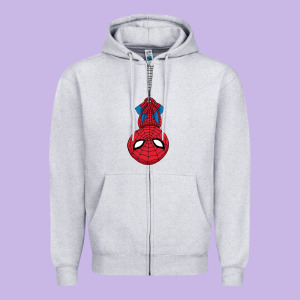 The Spider Kids Cartoon Zipper Hoodie Designed By Linhvisuals