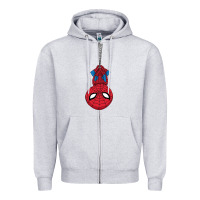 Heather Grey the spider kids cartoon Zipper Hoodie - linhVisuals