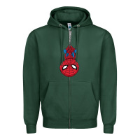 Sports Green the spider kids cartoon Zipper Hoodie - linhVisuals