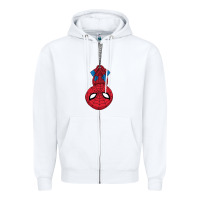 White the spider kids cartoon Zipper Hoodie - linhVisuals