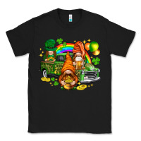 Black St. Patrick's Day gnomies with truck Classic Tee - HowdyJamesFarm