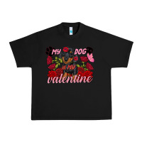 Black my dog is my valentine valentine's day Urban Heavy Tee - FaDigitalArtStudio