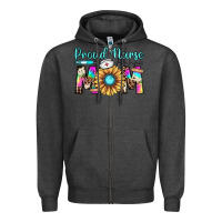 Charcoal Heather proud nurse mom Zipper Hoodie - JahusDesignShop