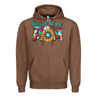 Chestnut proud nurse mom Zipper Hoodie - JahusDesignShop