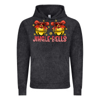 Vintage Black Jingle Bells Vintage Hoodie - CowhideDigitalArt