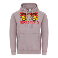 Vintage Zinc Jingle Bells Vintage Hoodie - CowhideDigitalArt