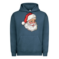 Pigment Midnight Navy Santa Claus Urban Hoodie - RanaPortraitStore