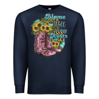 Navy Blame It All On My Roots Premium Sweatshirt - JahusDesignShop