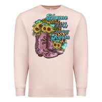 Pale Pink Blame It All On My Roots Premium Sweatshirt - JahusDesignShop