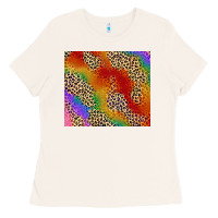 Bone Pride rainbow leopard design Ladies Tee - FaDigitalArtStudio