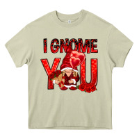 Mossy I gnome you with roses Valentine's Day Heavy Core Tee - HowdyJamesFarm