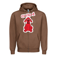 Chestnut clifford the big red dog 98093899 Zipper Hoodie - linhVisuals