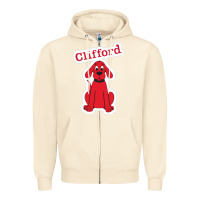 Sandshell clifford the big red dog 98093899 Zipper Hoodie - linhVisuals