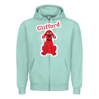 Seafoam clifford the big red dog 98093899 Zipper Hoodie - linhVisuals