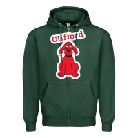 Sports Green clifford the big red dog 98093899 Zipper Hoodie - linhVisuals