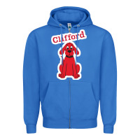True Royal clifford the big red dog 98093899 Zipper Hoodie - linhVisuals