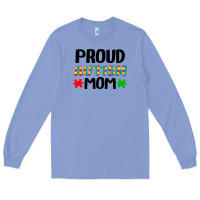 Colony Blue autism awareness puzzle theme Long Sleeve Tee - CowhideDigitalArt