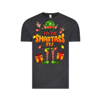 Vintage Black im the smartass elf Vintage Tee - FaDigitalArtStudio