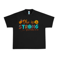 Black she is strong Urban Heavy Tee - BundleAndBundleShop