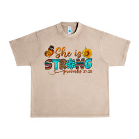 French Oak she is strong Urban Heavy Tee - BundleAndBundleShop