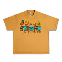 Peanut Butter she is strong Urban Heavy Tee - BundleAndBundleShop