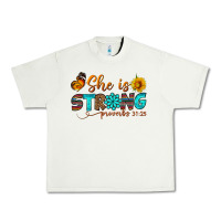 Pistachio she is strong Urban Heavy Tee - BundleAndBundleShop