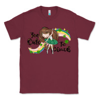 Burgundy St. Patrick' Too cute to pinch Classic Tee - CowGirlArtShop