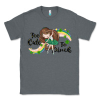 Charcoal Heather St. Patrick' Too cute to pinch Classic Tee - CowGirlArtShop