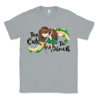 Heather Grey St. Patrick' Too cute to pinch Classic Tee - CowGirlArtShop