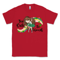 Red St. Patrick' Too cute to pinch Classic Tee - CowGirlArtShop