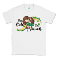 White St. Patrick' Too cute to pinch Classic Tee - CowGirlArtShop