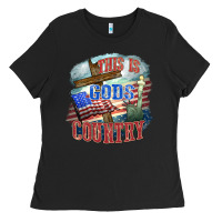 Black This is gods country Ladies Tee - FaDigitalArtStudio