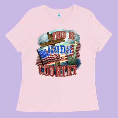 This Is Gods Country Ladies Tee Designed By Fadigitalartstudio