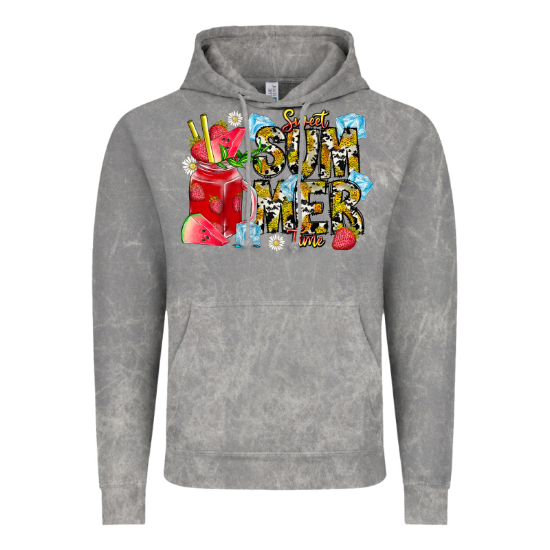 Sweet Summer Time Vintage Hoodie by CowhideDigitalArt | Teevron