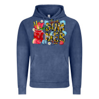 Vintage Denim sweet summer time Vintage Hoodie - CowhideDigitalArt