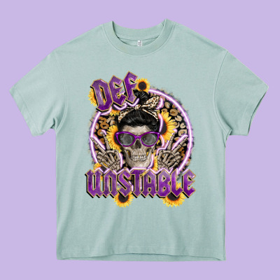Def Unstable Heavy Core Tee Designed By Cowgirlartshop