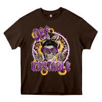 Chocolate Brown def unstable Heavy Core Tee - CowGirlArtShop