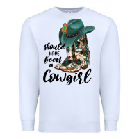 White Should Have Been A Cowgirl Premium Sweatshirt - JahusDesignShop