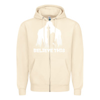 Sandshell bigfoot t  shirt believe this t  shirt Zipper Hoodie - linhVisuals