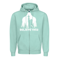 Seafoam bigfoot t  shirt believe this t  shirt Zipper Hoodie - linhVisuals