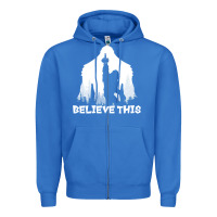 True Royal bigfoot t  shirt believe this t  shirt Zipper Hoodie - linhVisuals