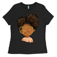 Black black girl Ladies Tee - FaDigitalArtStudio