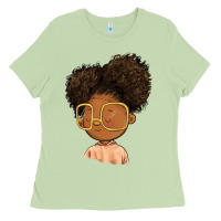 Matcha black girl Ladies Tee - FaDigitalArtStudio