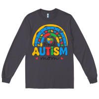 Smoke proud autism mom rainbow Long Sleeve Tee - CowhideDigitalArt