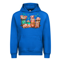 Cobalt cute pigs coffee Urban Hoodie - Jasminsmagicworld