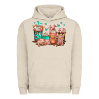 Pigment French Oak cute pigs coffee Urban Hoodie - Jasminsmagicworld